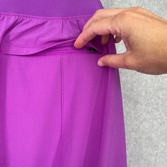 Athleta Brooklyn Heights High Rise Pant Size 22 Jazzy Purple Pull On Travel EUC - Picture 7 of 16
